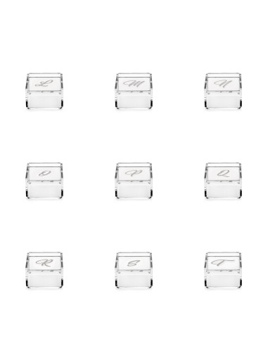 iPLEX Design Set 21 Scatoline Violet C/lettere Trasparente - 7x4,5x7 cm