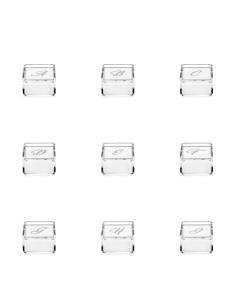 iPLEX Design Set 21 Scatoline Violet C/lettere Trasparente - 7x4,5x7 cm
