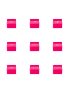 iPLEX Design Set 21 Scatoline Violet C/lettere Fuxia - 7x4,5x7 cm 2