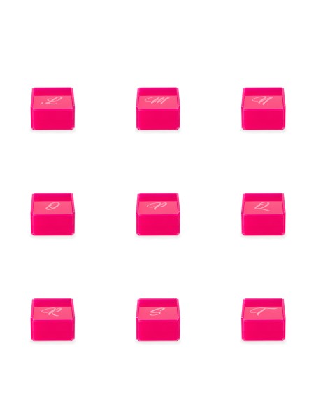 iPLEX Design Set 21 Scatoline Violet C/lettere Fuxia - 7x4,5x7 cm
