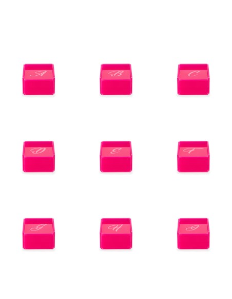 iPLEX Design Set 21 Scatoline Violet C/lettere Fuxia - 7x4,5x7 cm