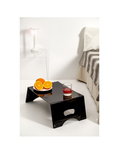 iPLEX Design - Serving Vassoio Letto Nero in plexiglass - 54x20x33 cm