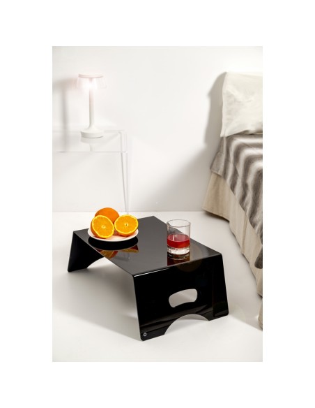 iPLEX Design - Serving Vassoio Letto Nero in plexiglass - 54x20x33 cm