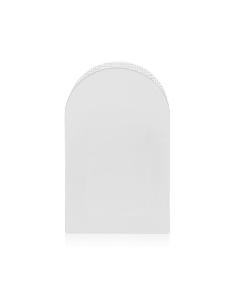 iPLEX Design - Arko Vaso Bianco in plexiglass - Trasparente/bianco - 14,5x25x4,5 cm