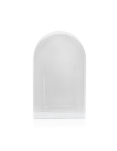 iPLEX Design - Arko Vaso Bianco in plexiglass - Trasparente/bianco - 14,5x25x4,5 cm