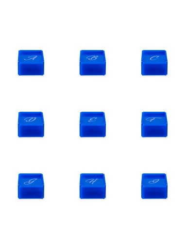 iPLEX Design Set 21 Scatoline Violet C/lettere Blu - 7x4,5x7 cm