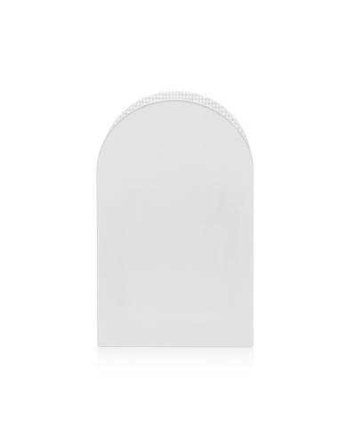 iPLEX Design - Arko Vaso Bianco in plexiglass - Trasparente/bianco - 14,5x25x4,5 cm