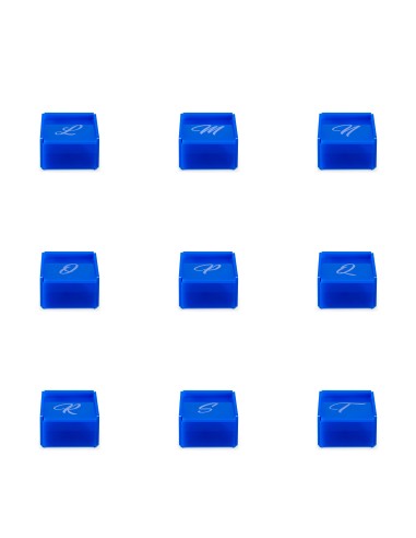 iPLEX Design Set 21 Scatoline Violet C/lettere Blu - 7x4,5x7 cm