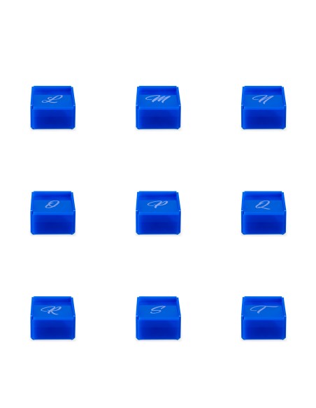 iPLEX Design Set 21 Scatoline Violet C/lettere Blu - 7x4,5x7 cm