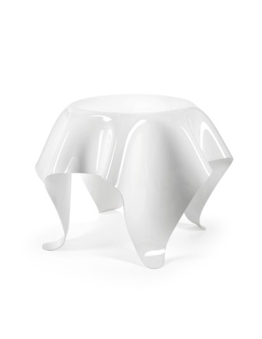 iPLEX Design - Drappeggi tavolo tondo basso bianco L..45 - 60x45x60 cm