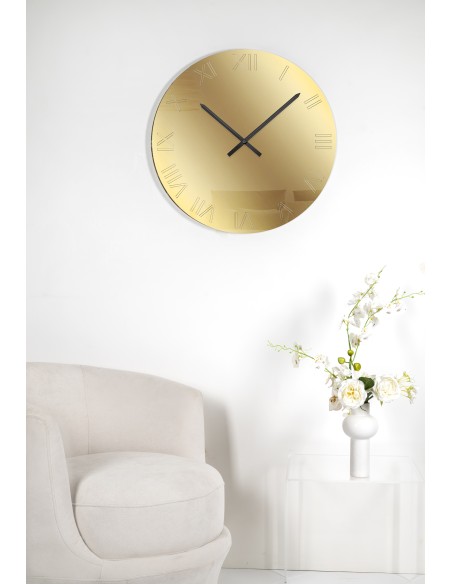 iPLEX Design - Kairos gold Orologio da parete ø61 x 3 - 61x61x3 cm