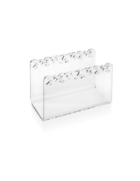 iPLEX Design - Galatea poratovaglioli verticale Trasparente L.13x7xH.8,5 - 13x8,5x7 cm