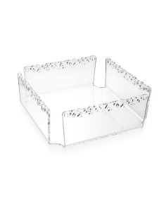 iPLEX Design - Galatea poratovaglioli orizzontale Trasparente L.22x22xH.7,5 - 22x7,5x22 cm