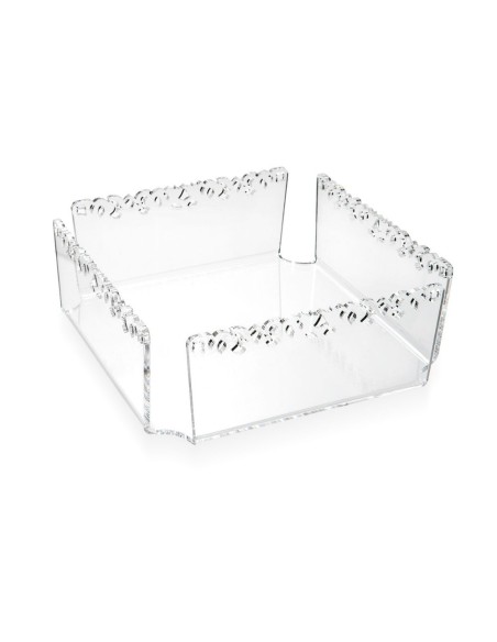 iPLEX Design - Galatea poratovaglioli orizzontale Trasparente L.22x22xH.7,5 - 22x7,5x22 cm
