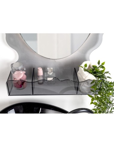 iPLEX Design - Lady B Specchio Fume' in plexiglass - grigio fumè - 65x100x18 cm