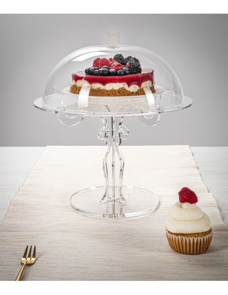 iPLEX Design - Bon ton alzata Trasparente ø27 h27 - 27x27x27 cm