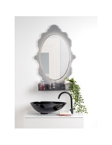 iPLEX Design - Lady B Specchio Fume' in plexiglass - grigio fumè - 65x100x18 cm