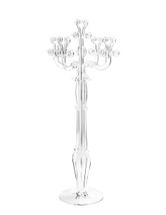 iPLEX Design - ""LUMIERE"" Candelabro Trasparente - 56x120x56 cm