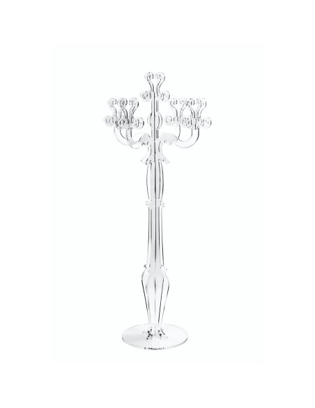 iPLEX Design - ""LUMIERE"" Candelabro Trasparente - 56x120x56 cm