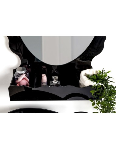 iPLEX Design - Lady B Specchio Nero in plexiglass - 65x100x18 cm