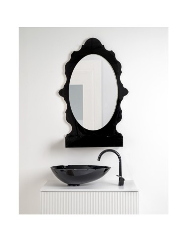 iPLEX Design - Lady B Specchio Nero in plexiglass - 65x100x18 cm