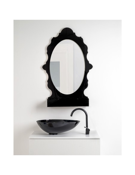 iPLEX Design - Lady B Specchio Nero in plexiglass - 65x100x18 cm