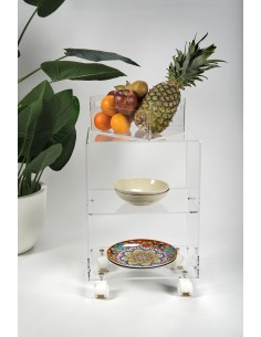 iPLEX Design - ""OBVIOUS"" Carrello Trasparente - 39,5x51x30 cm 2