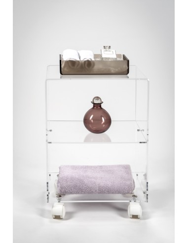 iPLEX Design - ""OBVIOUS"" Carrello Trasparente - 39,5x51x30 cm