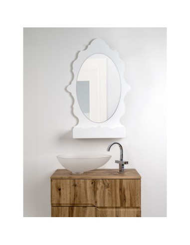 iPLEX Design - Lady B Specchio Bianco in plexiglass - 65x100x18 cm