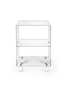 iPLEX Design - ""OBVIOUS"" Carrello Trasparente - 39,5x51x30 cm