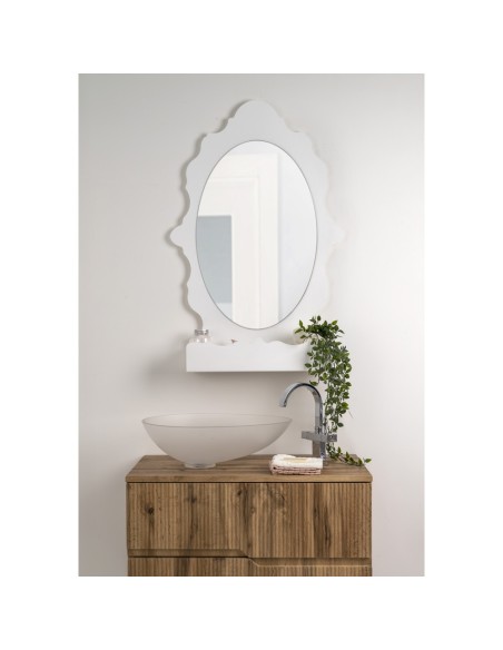 iPLEX Design - Lady B Specchio Bianco in plexiglass - 65x100x18 cm