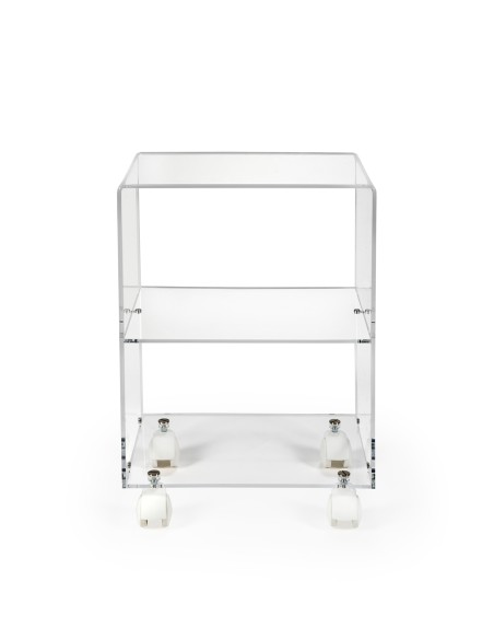 iPLEX Design - ""OBVIOUS"" Carrello Trasparente - 39,5x51x30 cm