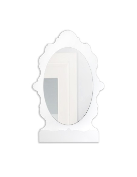 iPLEX Design - Lady B Specchio Bianco in plexiglass - 65x100x18 cm