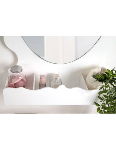 iPLEX Design - Lady B Specchio Bianco in plexiglass - 65x100x18 cm