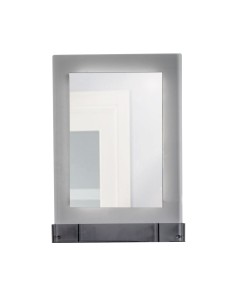 iPLEX Design - Lady T Specchio Fume' Verticale in plexiglass - grigio fumè - 68x100x18 cm