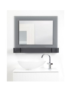 iPLEX Design - Lady T Specchio Fume' Orizzontale in plexiglass - grigio fumè - 100x68x18 cm 2
