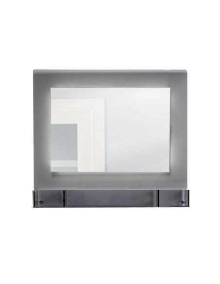 iPLEX Design - Lady T Specchio Fume' Orizzontale in plexiglass - grigio fumè - 100x68x18 cm