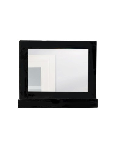 iPLEX Design - Lady T Specchio Nero Orizzontale in plexiglass - 100x68x18 cm