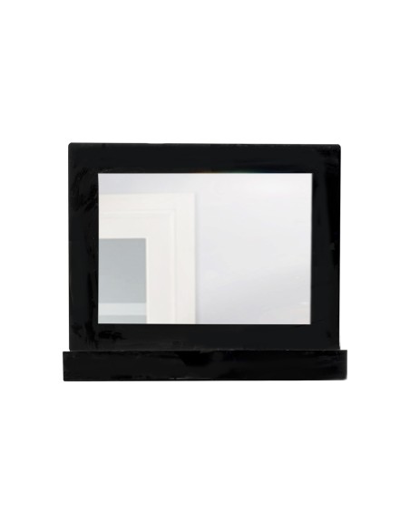 iPLEX Design - Lady T Specchio Nero Orizzontale in plexiglass - 100x68x18 cm