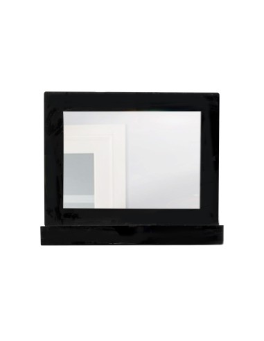 iPLEX Design - Lady T Specchio Nero Orizzontale in plexiglass - 100x68x18 cm