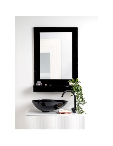 iPLEX Design - Lady T Specchio Nero Verticale in plexiglass - 68x100x18 cm