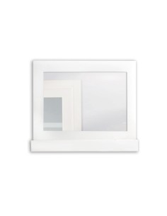 iPLEX Design - Lady T Specchio Bianco Orizzontale in plexiglass - 100x68x18 cm