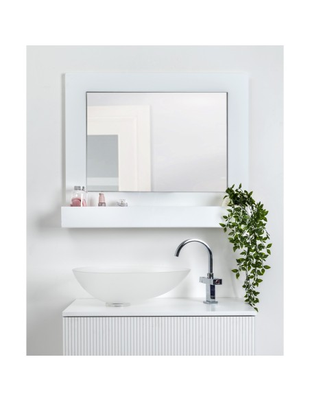 iPLEX Design - Lady T Specchio Bianco Orizzontale in plexiglass - 100x68x18 cm