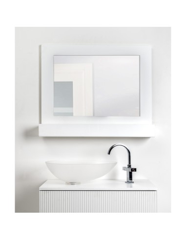 iPLEX Design - Lady T Specchio Bianco Orizzontale in plexiglass - 100x68x18 cm