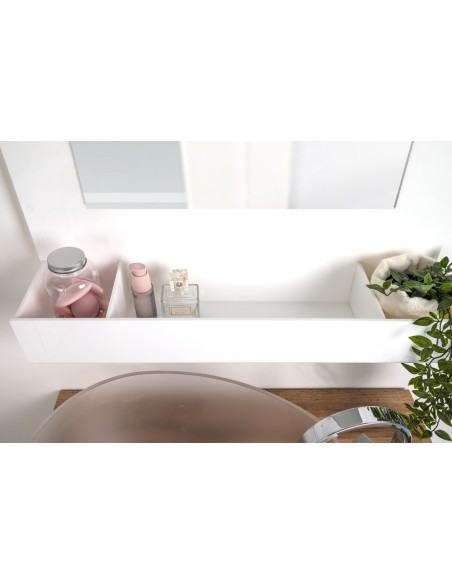 iPLEX Design - Lady T Specchio Bianco Verticale in plexiglass - 68x100x18 cm