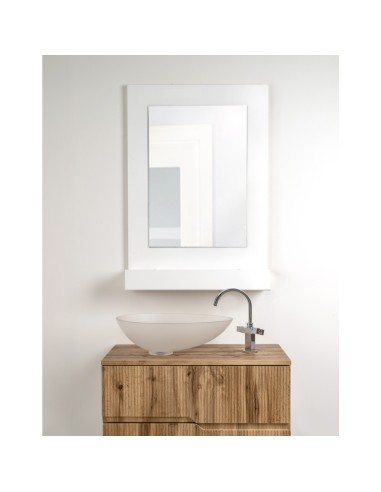 iPLEX Design - Lady T Specchio Bianco Verticale in plexiglass - 68x100x18 cm