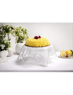 iPLEX Design - Drappeggi Centrotavola Grande Pizzo in plexiglass - Trasparente - 50x17,5x50 cm 2