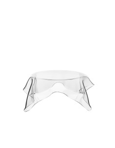iPLEX Design - Drappeggi Centrotavola Grande Trasp in plexiglass - Trasparente - 50x17,5x50 cm 2