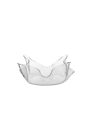 iPLEX Design - Drappeggi Centrotavola Grande Trasp in plexiglass - Trasparente - 50x17,5x50 cm