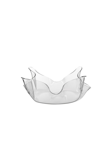 iPLEX Design - Drappeggi Centrotavola Grande Trasp in plexiglass - Trasparente - 50x17,5x50 cm